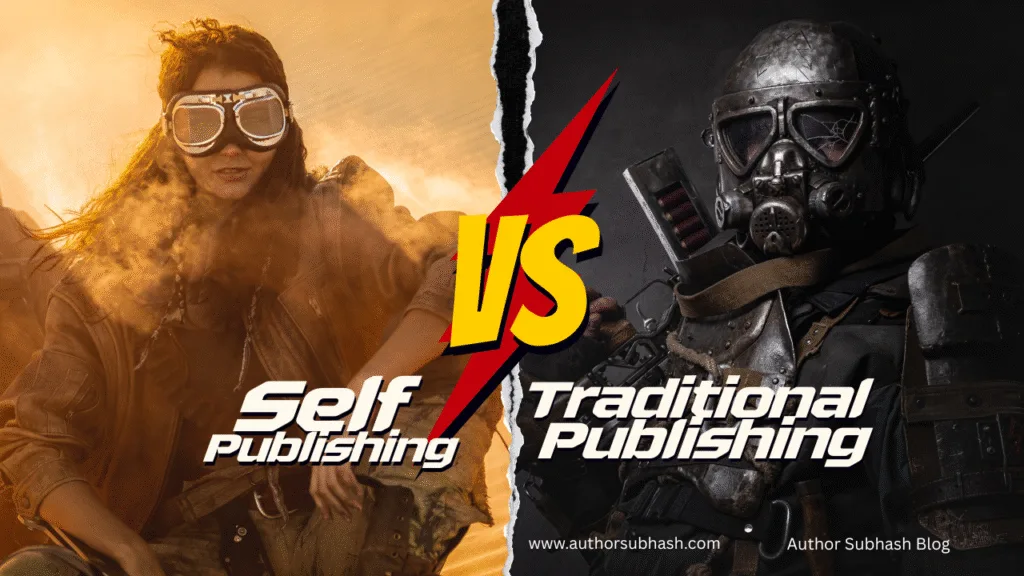 traditional vs self-publishing in India comparison chart