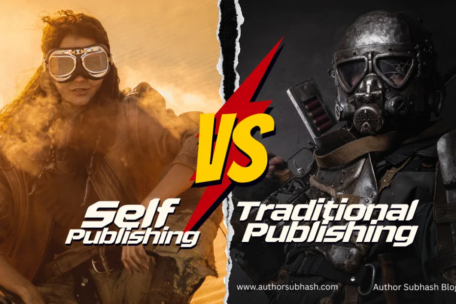 traditional vs self-publishing in India comparison chart